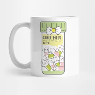 chill pills cute pills cartoon Mug